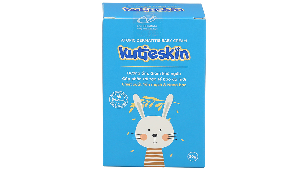 Kem bôi Kutieskin trị chàm sữa, dưỡng ẩm cho bé tuýp 30g - 10